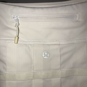 Lululemon white golf/tennis skort